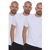 Üçlü Set T8569 Dewberry Bisiklet Yaka Erkek T-shırt-beyaz-beyaz-beyaz