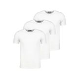 Üçlü Set T8569 Dewberry Bisiklet Yaka Erkek T-shırt-kar Beyaz- Kar Beyaz- Kar Beyaz