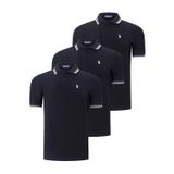 ÜÇLÜ SET T8594 DEWBERRY ERKEK T-SHIRT-SİYAH-SİYAH-SİYAH