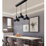 uclu siyah 95 cm taban vintage sıralı masa üstü avize MYL003471