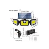 Üçlü Solar Led Projektör – Beyaz Işık – Sensörlü Dış Mekân Aydınlatma Go-53-Vice