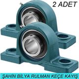 Ucp 201 Bilyalı Yataklı Rulman 2'li Set, Dayanıklı ve Yüksek Performanslı - Amber
