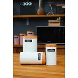 UCR Home 3'lü Set Metal Çay Kahve Şeker Saklama Kavanozu - Dama Desenli