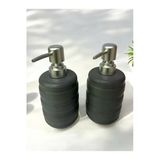 Ucr Home 4122 Metal Yuvarlak Sıvı Sabunluk Tezgah Üstü Banyo Mutfak Lavabo Sabunluğu 2 Adet