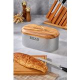 UCR HOME Yeni Desen Detaylı Premium Metal Ekmeklik