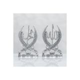 UCR HOME Zülfikar Kılıç Allah Muhammed Lafızlı Dekoratif Obje, Gümüş, 10 x 15 cm