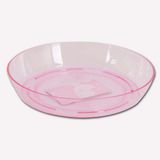 Üçsan Orkide Saksı Tabağı Şeffaf-Pembe 1,5lt