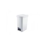 Üçsan Plastik Silim Pedallı Beyaz Çöp Kovası 10 L 39X21x36 Cm