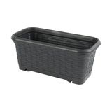 Üçsan Rattan 55 cm Hasır Balkon Saksısı