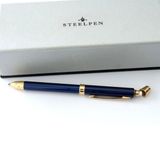 Üçü Bir Arada Mavi Kırmızı Tükenmez Uçlu Kalem Steel Pen Kalem