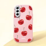 UCUC Samsung Galaxy S21 FE ile Uyumlu Pembe Silikon Telefon Kılıfı Şık Baskı Desenli, Kamera Korumalı Darbeye Dayanıklı Kılıf