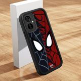 Ucuc Tecno Camon 19 Neo Uyumlu Siyah Silikon Kılıf Spider-Man Desenli Darbeye Dayanıklı Lens Koruma