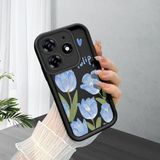 Ucuc Tecno Spark 10 Pro(Kı7) Uyumlu Siyah Silikon Kılıf Darbeye Dayanıklı Kamera Korumalı - Siyah - Altın