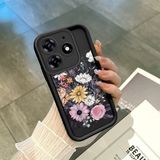 Ucuc Tecno Spark 10 Pro(Kı7) Uyumlu Siyah Silikon Şık Baskı Kılıf Darbeye Dayanıklı Kamera Korumalı