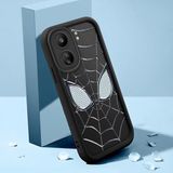 Ucuc Xiaomi Redmi 13C Uyumlu Siyah Silikon Kılıf Spider-Man Desenli Darbeye Dayanıklı Lens Koruma - Siyah - Altın