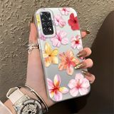 Ucuc Xiaomi Redmi Note 11/note 11S Uyumlu Sert Akrilik Arka Silikon Kenar Lens Koruma Şık Baskı Kılıf - Gümüş - Altın