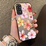 Ucuc Xiaomi Redmi Note 11/note 11S Uyumlu Sert Akrilik Arka Silikon Kenar Lens Koruma Şık Baskı Kılıf - Siyah - Redmi Note 11S