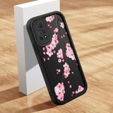Ucuc Xiaomi Redmi Note 12 Pro 4g Uyumlu Silikon Malzeme Darbeye Dayanıklı Siyah Renkli Kılıf Çiçek Deseni