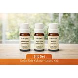 Uçucu Buhur Yağı Hava Nemlendiriciler İçin Buhurdanlık Esansı Oda Kokusu 10 Ml 3 Lü Set