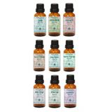 Uçucu Yağ Seti - Çam, Fesleğen, Karanfil, Tarçın, Çay Ağacı, Defne Yaprağı, Adaçayı, Biberiye, Lavanta Yağı | 10 Ml X 9 | 90 Ml Toplam