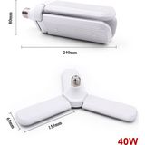 Ucuz Geldi 3 Kollu Katlanabilir 40 W 6500K Beyaz Işık Yaprak Led Ampul