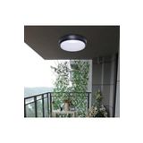 Ucuz Geldi Balkon Lambası Artos 15w Siyah Kasa Yuvarlak Banyo Lambası 6400k Beyaz Led Işık Teras Tavan Lambası