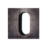 Ucuz Geldi Balkon Lambası Teras Lambası Aydos 15w Oval Duvar Lambası Beyaz Işık Banyo Lambası Tavan Lambası (Siyah)