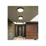 Ucuz Geldi Banyo Tavan Lambası Artos 20w Yuvarlak Siyah Balkon Lambası 6400k Beyaz Led Işık Teras Duvar Lambası (Siyah)