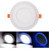 Ucuz Geldi Çift Renkli LED Panel 6+3 Watt - 14,5 Cm Mavi-Beyaz Hero İki Renkli Tavan Spot Lambası 2'li Paket