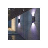 Ucuz Geldi Çift Taraflı Bahçe Aplik Dekoratif Su Geçirmez Duvar Apliği Zita Çiçek Aplik + 2 Adet Gu10 Led Ampul (Mavi)