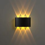Ucuz Geldi Dekoratif Çift Yönlü Duvar Aydınlatma LED Aplik Duvar Lambası Cata 10 Watt Haiti Desenli Amber Renk Işık Duvar Aplik