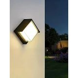 Ucuz Geldi Led Duvar Aplik, 15W, 1500 Lümen, 3200K, Gün Işığı, Ip44, Siyah, Tasarım Led Aplik İç Dış Mekan Duvar Lambası Cata Dominik Gün Işığı Bahçe Duvar Apliği