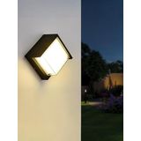 Ucuz Geldi Modern LED Duvar Aplik, 15W, 1500 Lümen, 3200k, Gün Işığı, IP44, Siyah, Modern Tasarım Led Aplik İç ve Dış Mekan Duvar Lambası Cata Dominik Gün Işığı Bahçe Duvar Apliği