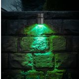 Ucuz Geldi Tekli Çağlayan Aplik IP54 Dış Mekan Zita Bahçe Aydınlatma Duvar Apliği + Gu10 Led Ampul (Yeşil)