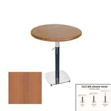 Üçüz Masa Ayarlanabilir 70 Cm Yuvarlak - (Werzalit, Wermodin Ve Allzalit Tabla) - Koyu Ahşap