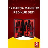 Ucuz Tekno 17 Parça El Ayak Bakım Seti Tırnak Temizleme Manikür Pedikür Cımbız Törpü Tırnak Makası