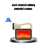 Ucuz tekno Alev Efektli Solar Lamba COB Işıklı Taşınabilir Bahçe Kamp Aydınlatma