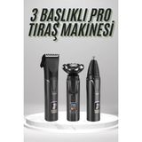 Ucuz Tekno Dijital Göstergeli 3 Başlıklı Tıraş Makinesi Islak Kuru Lazer Öncesi Günlük - STANDART