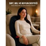 Ucuz Tekno Ev Ofis Araç Uyumlu Isıtmalı Tam Vücut Masaj Minderi