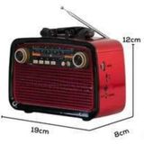 Ucuz Tekno Müzik Kutusu Bluetooth Bağlantılı El Fenerli Nostaljik Tasarım Radyo