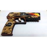 Ucuza Burada Ahşap Cs-Go Kamuflaj Lastik Atan Tabanca