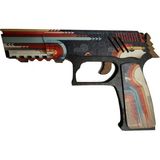 Ucuza Burada Ahşap Cs-Go Retrobution Lastik Atan Tabanca - Siyah