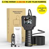 Ucuzcu Market 2.4 Inç Ekran 10 Metre 8 LED Yılan Kamera