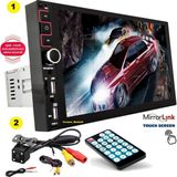Ucuzcu Market 9 Inç Büyük Ekran Double Teyp (Şahın Tofaş Model) + 4 LED Gece Görüşlü Geri Vites Kamera Ikisi Bir Arada