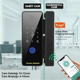 Ucuzcu Market Akıllı Cam Kapı Kilidi (Parmak Izi + Şifre + Kart + Bluetooth Ile Açma)