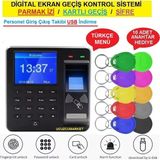 Ucuzcu Market Digital Ekran Geçiş Kontrol Sistemi (Parmak Izi-Şifre-Kartlı Geçiş-Usb Personel Takip)