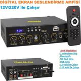 Ucuzcu Market Digital Ekran Seslendirme Amfisi (Usb/sd/uk Bluetooth Eko-2 Mik.girişli)