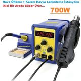 Ucuzcu Market Hava Üfleme + Kalem Havya 700 W Lehimleme Istasyonu Ikisi Bir Arada Süper Ürün