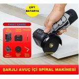 Ucuzcu Market Şarjlı Avuç Içi Spiral Makinesi (Çift Batarya)