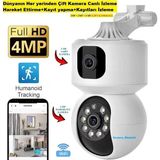 Ucuzcu Market Wifi Çift Kamera (Dünyanın Her Yerinden Canlı Izleme+Hareket Ettirme+Kayıt Yapma + Kayıtları Izleme)